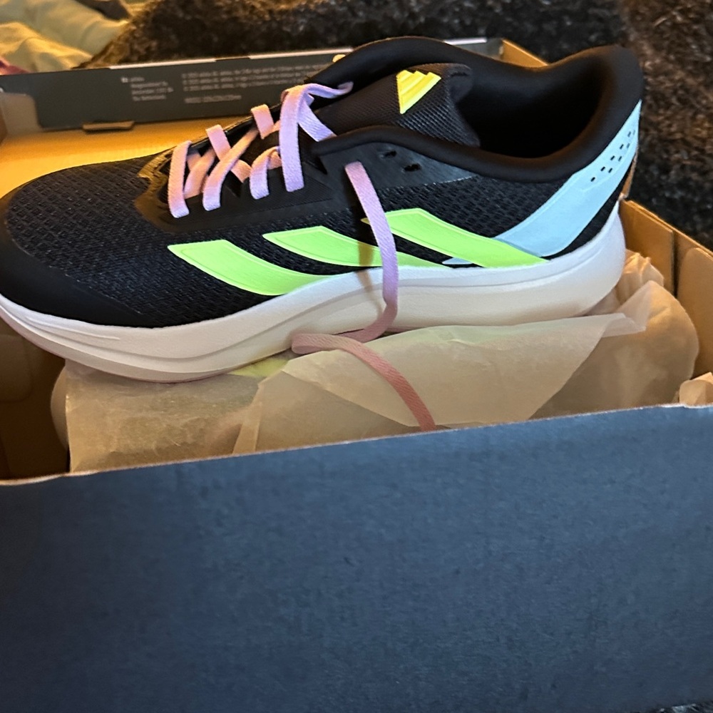 Adidas kids Sneakers - Black, Yellow, and Pink